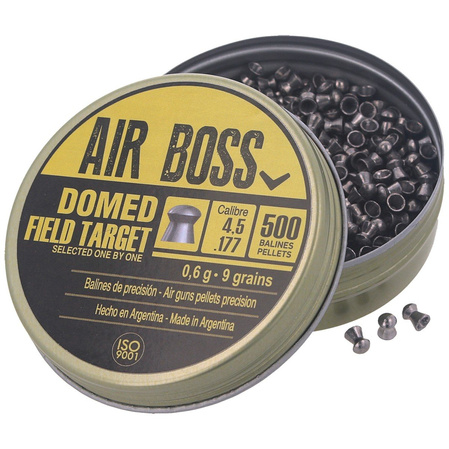 Apolo Air Boss Domed Field Target AirGun Pellets .177/4.5 mm, 500 pcs 0.60g/9.0gr (30202)