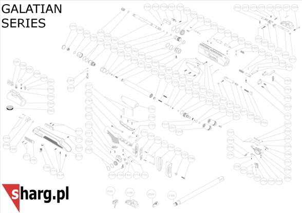 Śruba połączenia mechanizmu Hatsan Bullbos, Nova, Galatian, Trophy, AT44, BT65, AT-P (2639)