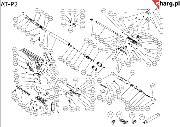 Śruba połączenia mechanizmu Hatsan Bullbos, Nova, Galatian, Trophy, AT44, BT65, AT-P (2639)