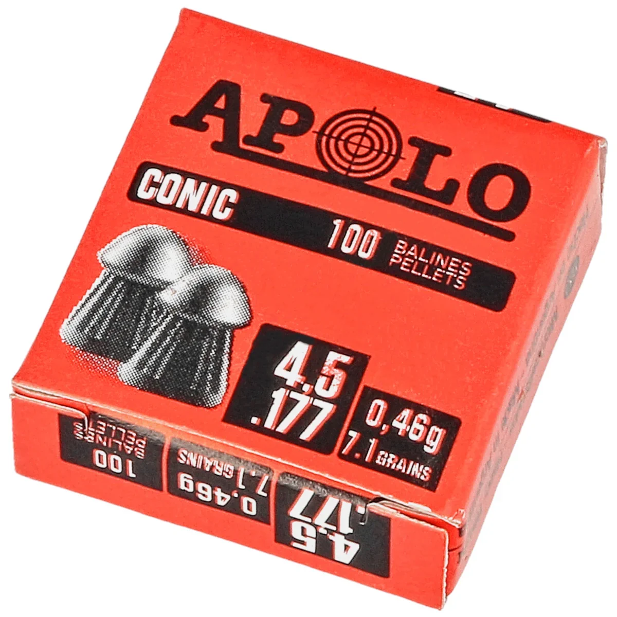 Śrut Apolo Conic Point 4.5mm, 100szt (E10001)