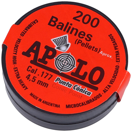 Śrut Apolo Conic Point 4.5mm, 200szt (E10005)