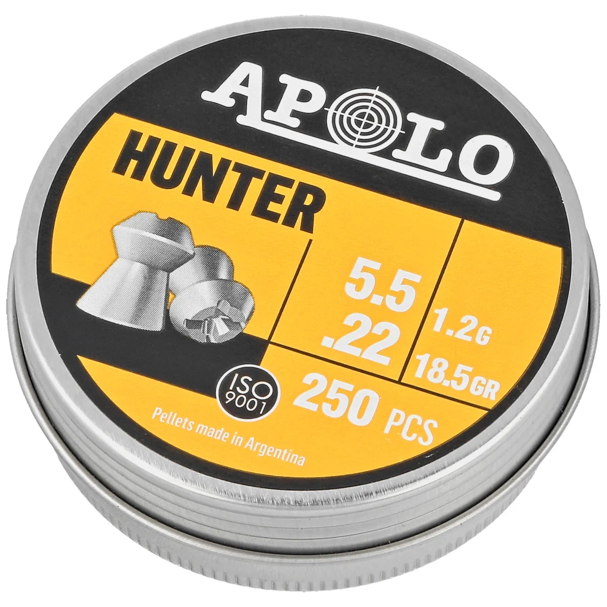 Śrut Apolo Hunter 5.5 mm, 250 szt. 1.20g/18.5gr (19971)