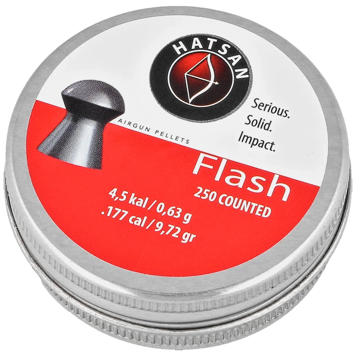 Śrut Hatsan Flash 4.5 mm, 250 szt. 0.63g/9.72gr