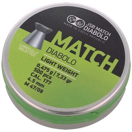 Śrut JSB Green Match Light Weight 4.49mm 0.475g (000004-500)