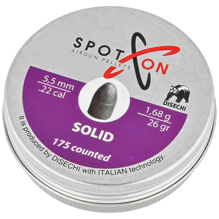 Śrut Spoton Solid 5.5 mm, 175 szt. 1.68g/26.0gr